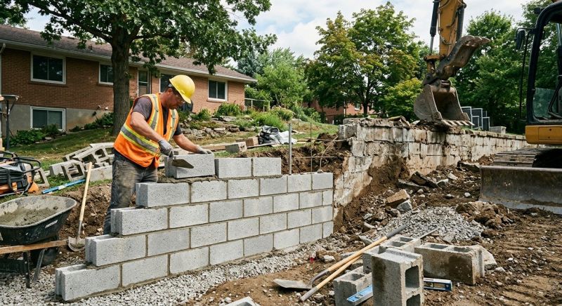 Block Wall Installation in Norwalk, CT
